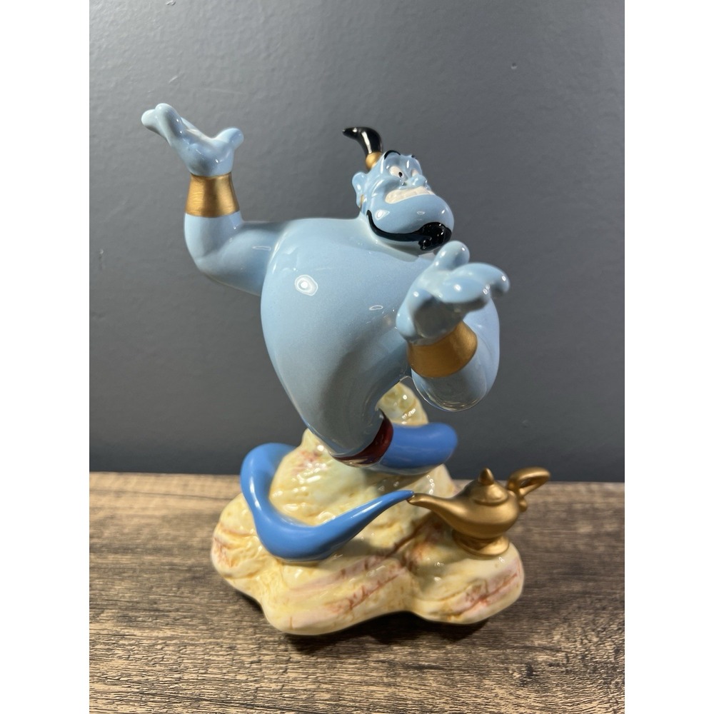 Vintage Schmid Disney Aladdin Genie Ceramic Music Figurine "A Friend Like Me"